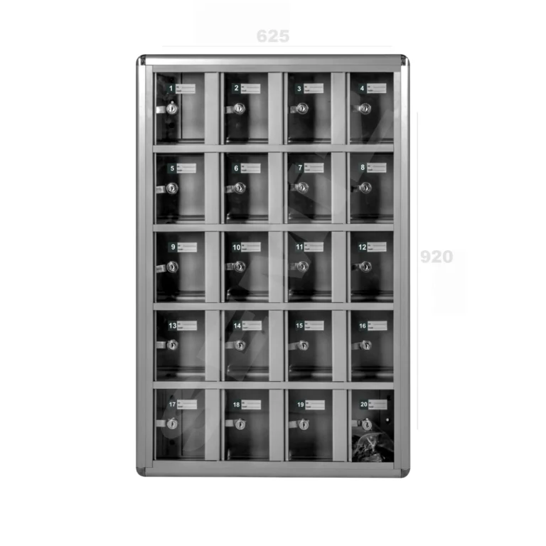 Şifreli elektronik kilitli telefon dolabı